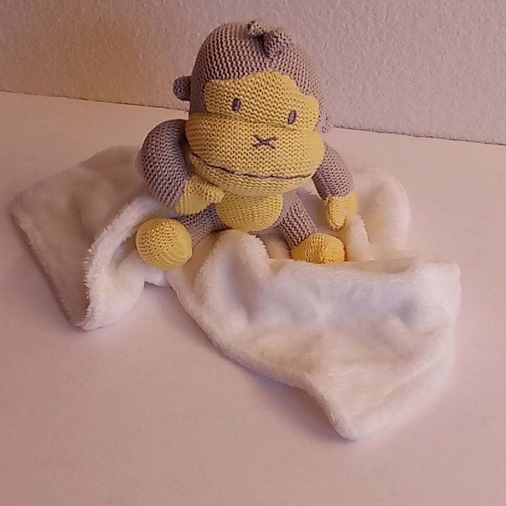 Baby Bum Lovie Lovey Monkey  white-yellow-gray colors (B18) (P)